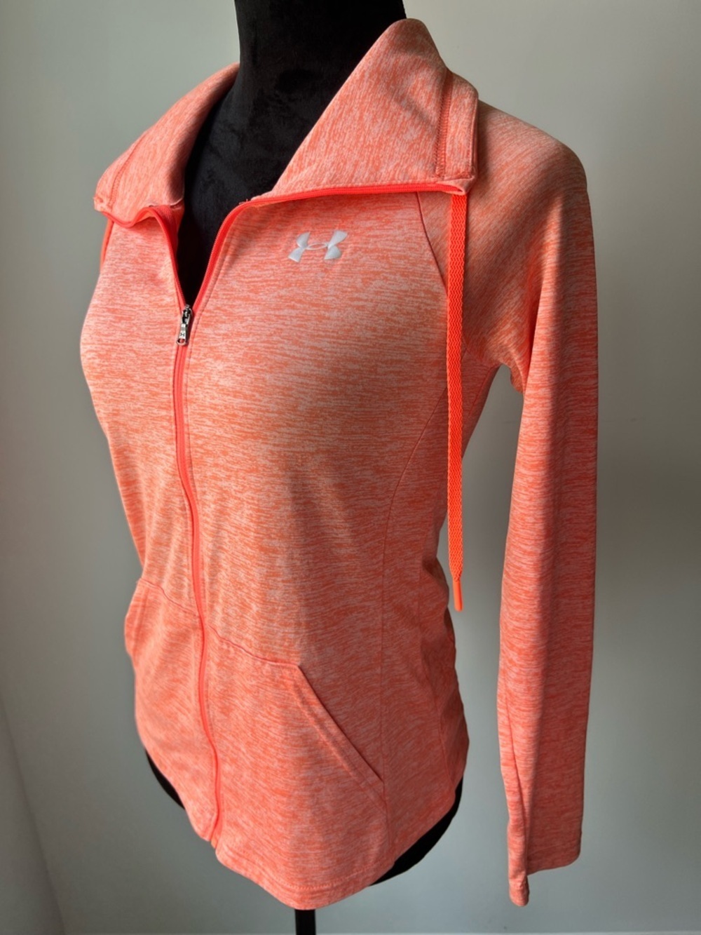 Under Armour Orange Full-zip HEATGEAR jacket - XS